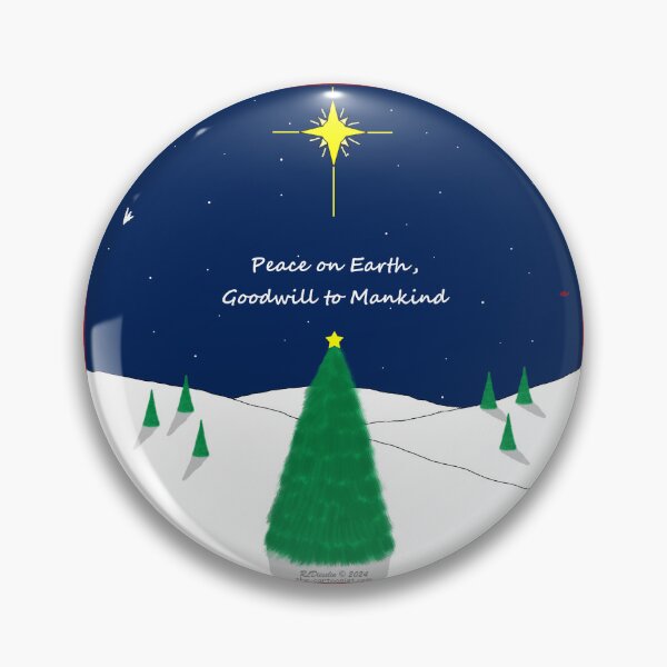 Item preview, Peace on Earth Goodwill to Mankind Nature Scene designed and sold by Out to Lunch Cartoons and More.