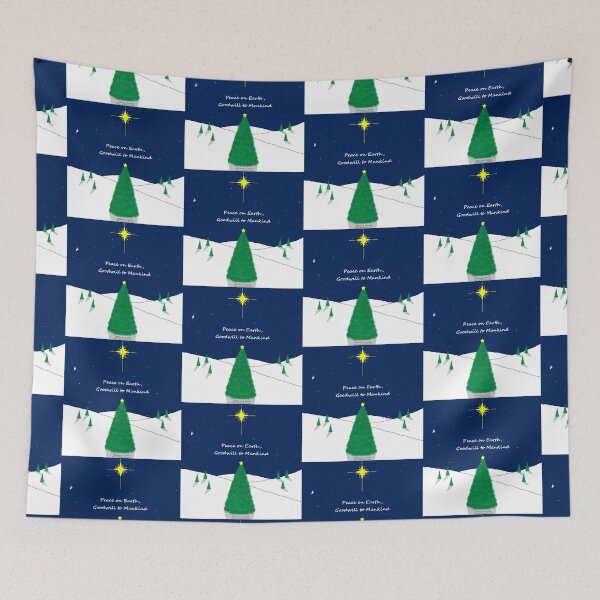 Item preview, Peace on Earth Goodwill to Mankind Nature Scene designed and sold by Out to Lunch Cartoons and More.