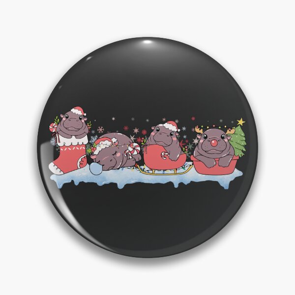 Item preview, Cute Christmas Moo Deng designed and sold by kjanedesigns.