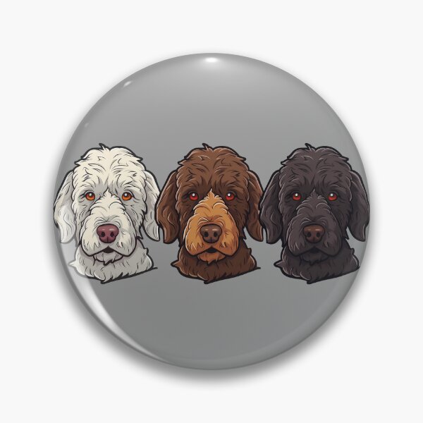 Item preview, Arte de Labradoodle Cabezas de perros Labradoodle blancos, marrones y negros designed and sold by meganohm.