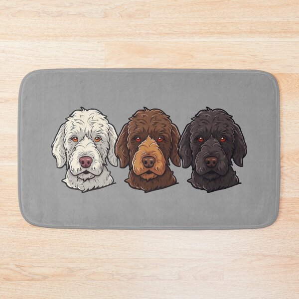 Artikelvorschau, Labradoodle Art Weiße, braune, schwarze Labradoodle Hundeköpfe entworfen und verkauft von meganohm.
