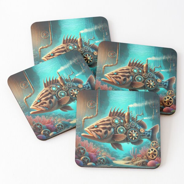 Item preview, Steampunk Grouper designed and sold by Sillytoe.