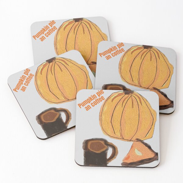 Item preview, Pumpkin pie an coffee designed and sold by Tonyasartprints.