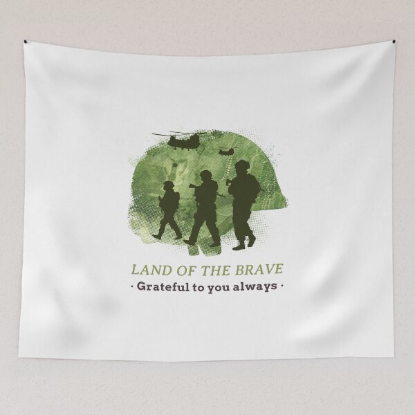 Item preview, LAND OF THE BRAVE T-SHIRT designed and sold by PurifiedART.
