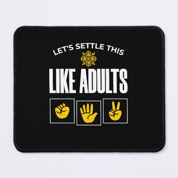 Item preview, Let's Settle This Like Adults Rock Paper Scissors designed and sold by KaiLabsArt.