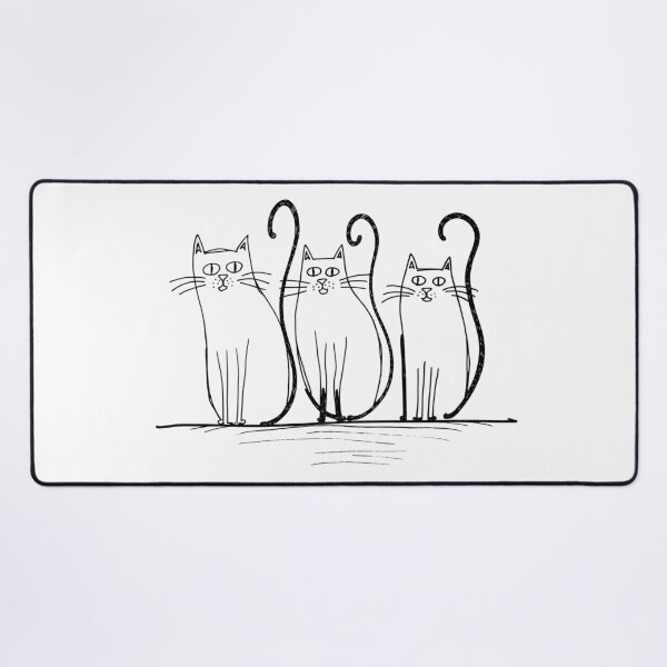 Item preview, Minimalist Cat Silhouette Design - Modern Cat Art designed and sold by Cherry-Cat.