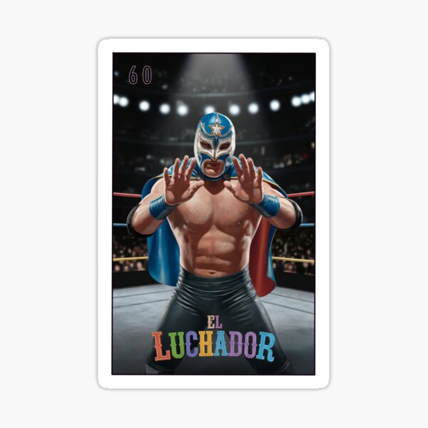 Vista previa del artículo con la obra «El Luchador Tarjeta Loteria 60», diseñado y vendido por matteflor.