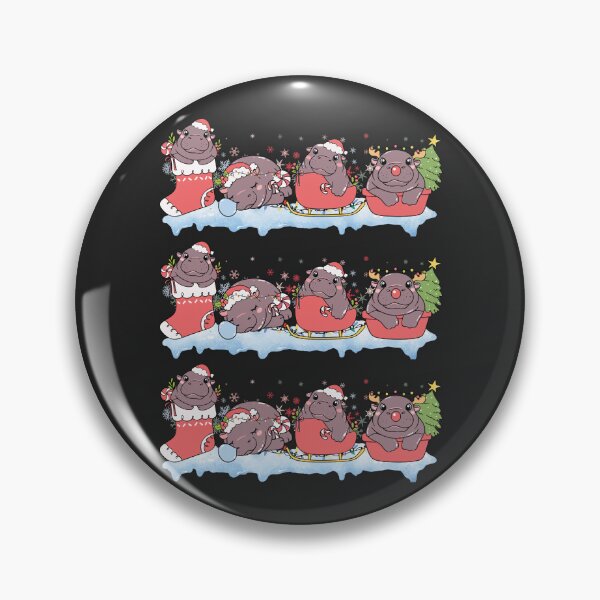 Item preview, Cute Christmas Moo Deng designed and sold by kjanedesigns.