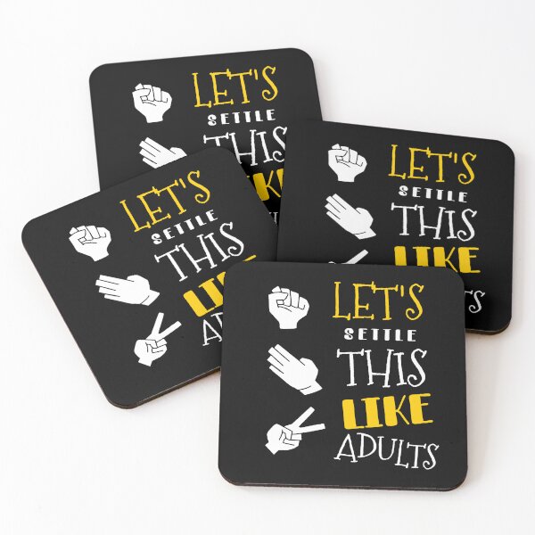 Item preview,  Let's Settle This Like Adults Rock Paper Scissors  designed and sold by KaiLabsArt.
