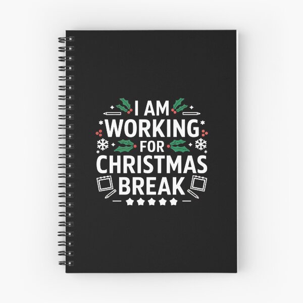 Item preview, I Am Working For Christmas Break 5 Stars – Funny Christmas Saying designed and sold by GRABAPSHOP.
