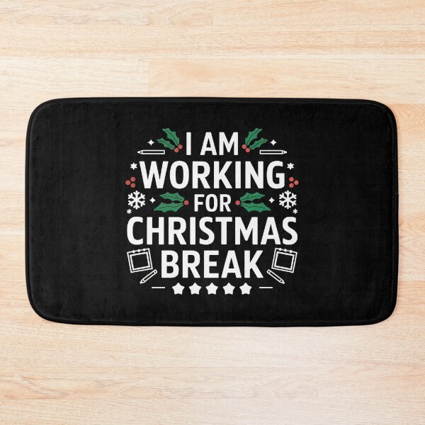Item preview, I Am Working For Christmas Break 5 Stars – Funny Christmas Saying designed and sold by GRABAPSHOP.