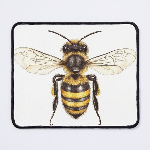 Item preview, Black and white wasp pencil drawing designed and sold by Pencil-Art.
