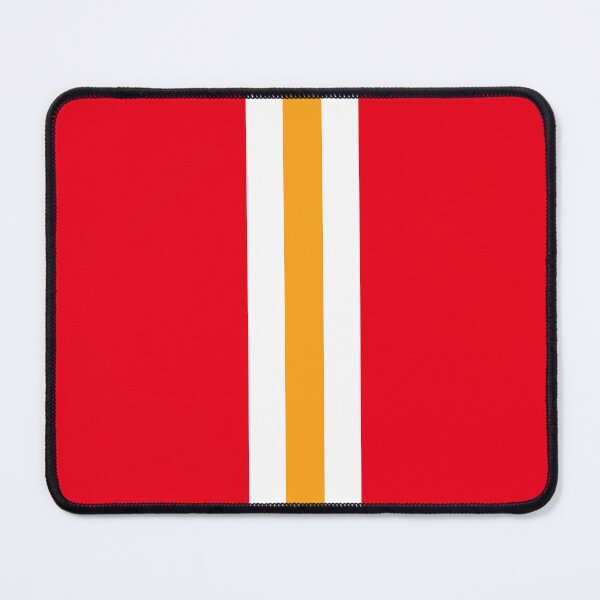 Item preview, Liverpool Retro Red White and Yellow Bar Stripes designed and sold by Sporting Colour.
