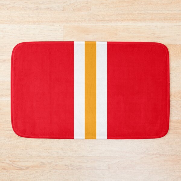 Item preview, Liverpool Retro Red White and Yellow Bar Stripes designed and sold by Sporting Colour.