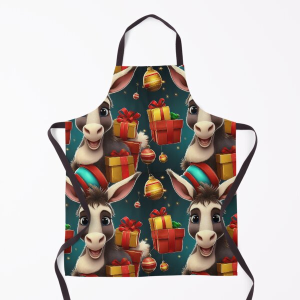Item preview, Donkey's Christmas Surprise:: A playful pattern featuring donkeys carrying colorful gifts. designed and sold by Grang Art Artistic Designs.