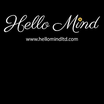 Artwork thumbnail, Hello Mind - logo (white) - Official Hello Mind Ltd design by HelloMind