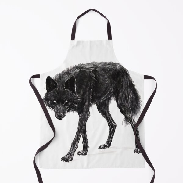 Item preview, Black and white Wolf pencil drawing designed and sold by Pencil-Art.