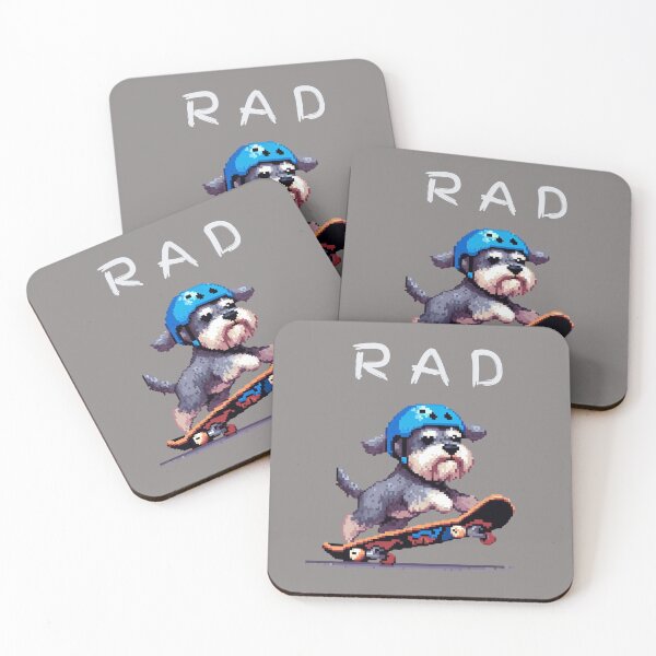 Item preview, R A D Schnauzer on Skateboard designed and sold by SyTcreations.