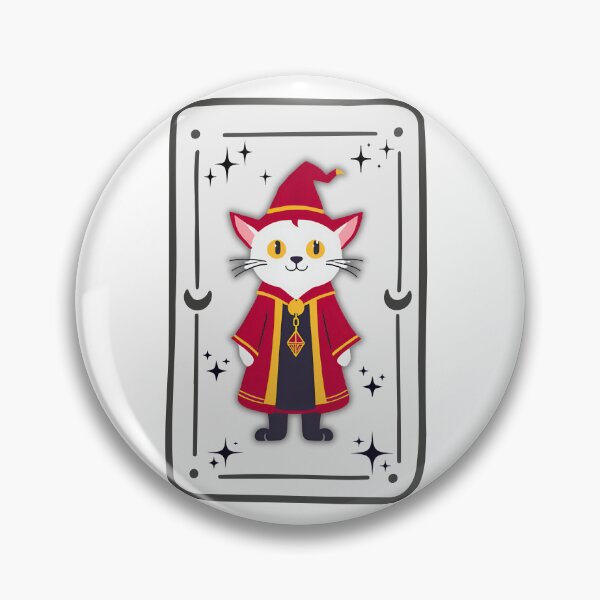 Item preview, The Feline Wizard: A Tarot Card of Magic and Mystery. Wizard Cat in Enchanted Red Robe. designed and sold by MarCreativArt.