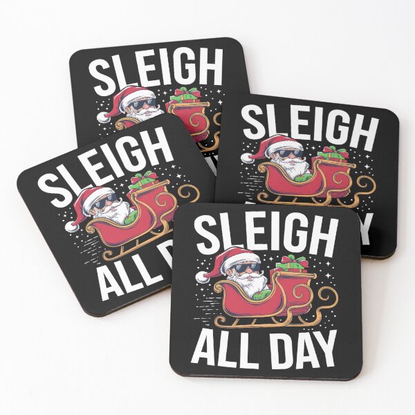 Item preview, Sleigh All Day - Cool Santa Claus Christmas Design designed and sold by Justin Haas.
