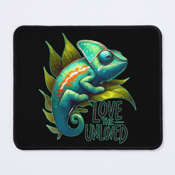 Item preview, Love The Unloved Chameleon Lizard Watercolor designed and sold by TomFrontierArt.