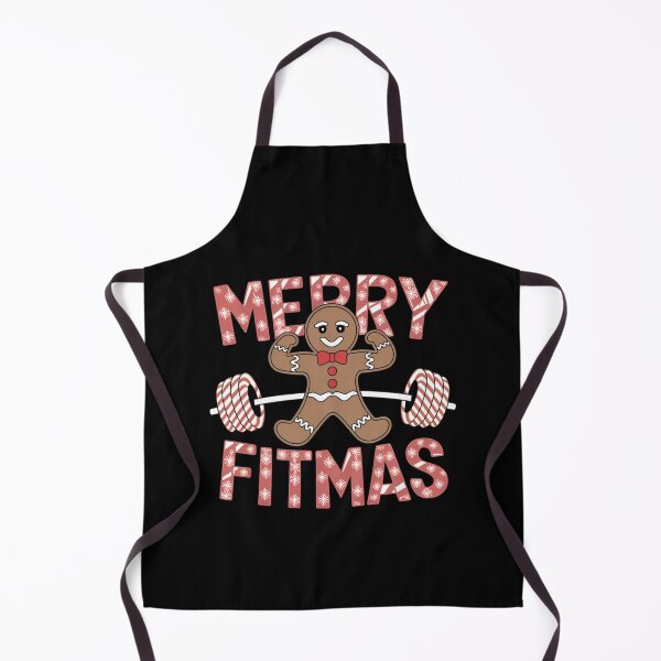 Item preview, Merry Fitmas - Gingerbread Man Weightlifting Christmas Design designed and sold by Justin Haas.