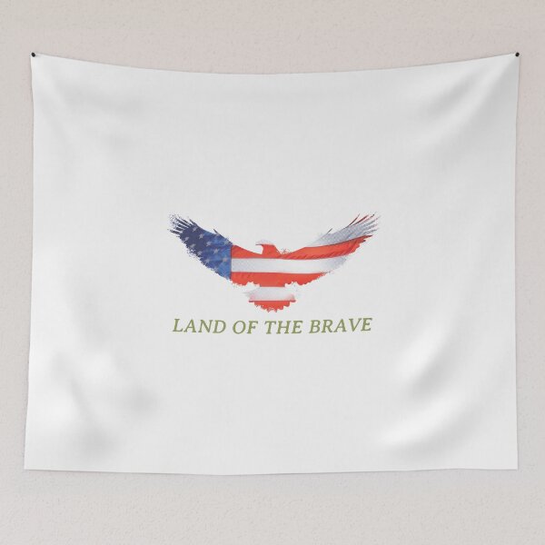 Item preview, LAND OF THE BRAVE T-SHIRT designed and sold by PurifiedART.
