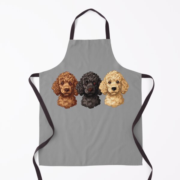 Item preview, Doodle Dog Portrait Apricot, Black, Cream Poodle Faces Illustration designed and sold by meganohm.