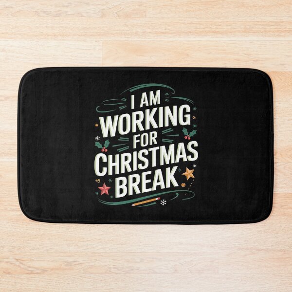 Item preview, I Am Working For Christmas Break 5 Stars – Funny Christmas Saying designed and sold by GRABAPSHOP.