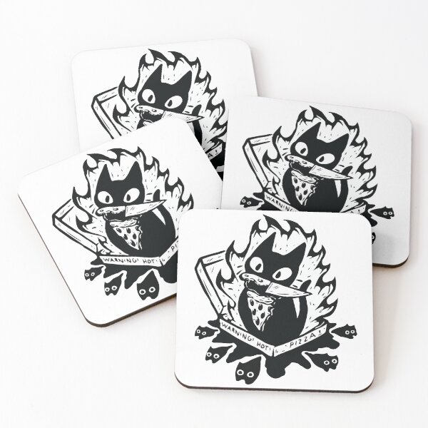 Item preview, Spicy Cat Pizza Lover - Hot Slice Cartoon designed and sold by -DEEWOLF-.