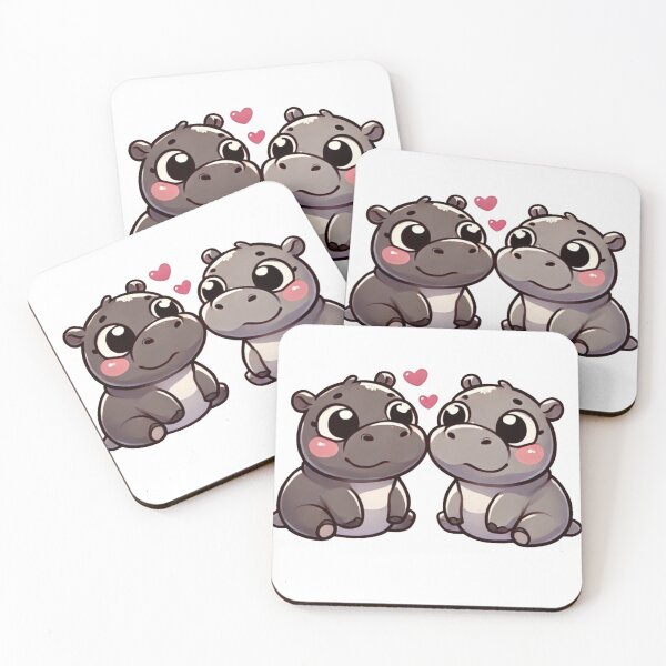 Item preview, In Love Moo Deng Cartoon designed and sold by Zeverett.
