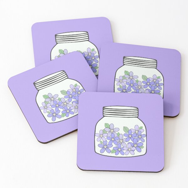 Item preview, Purple flowers with jar designed and sold by designing01Ar3.