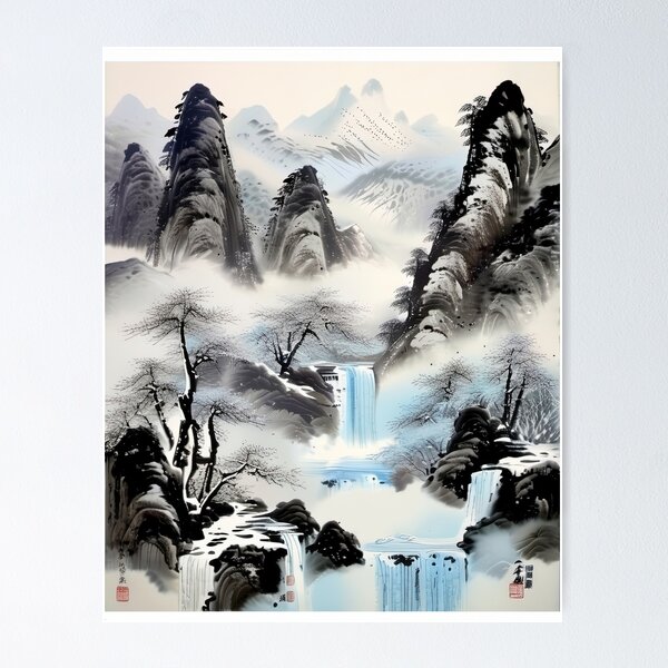 Item preview, Serenity of Misty Mountains designed and sold by KiEgon.
