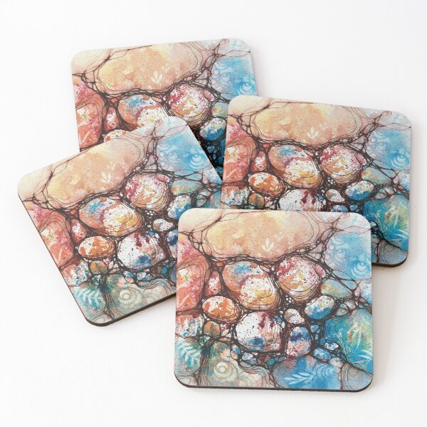 Item preview, Watercolor Abstract Rocks Painting - original by Krista Robertson designed and sold by Krista Robertson.