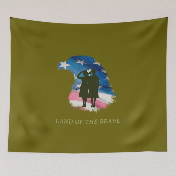 Item preview, LAND OF THE BRAVE T-SHIRT designed and sold by PurifiedART.