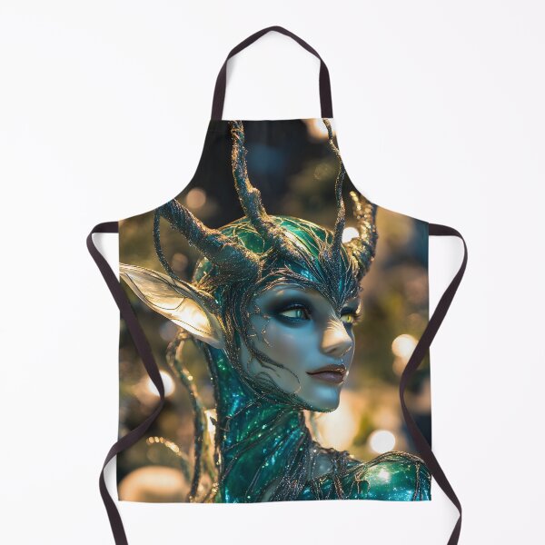 Item preview, Quantum Elf of the Cyber Christmas Realm designed and sold by AI-Only Creations.