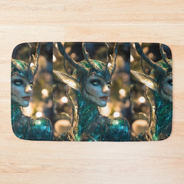 Item preview, Quantum Elf of the Cyber Christmas Realm designed and sold by AI-Only Creations.