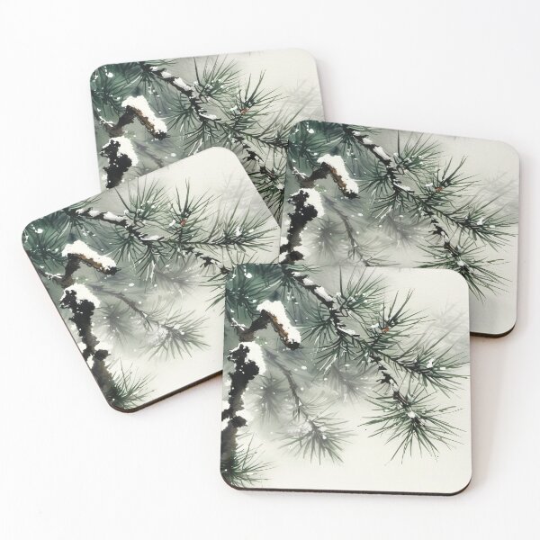Item preview, Snow-Covered Pine Branches designed and sold by KiEgon.
