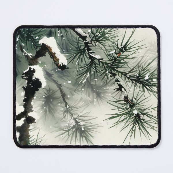 Item preview, Snow-Covered Pine Branches designed and sold by KiEgon.