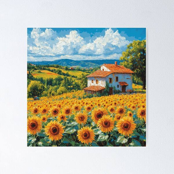 Item preview, “Tuscan Sunflower Dreams” designed and sold by orangesorbetto.
