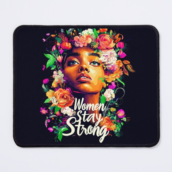Item preview, Colorful floral Women Stay Strong graphic design designed and sold by Artbyminga.