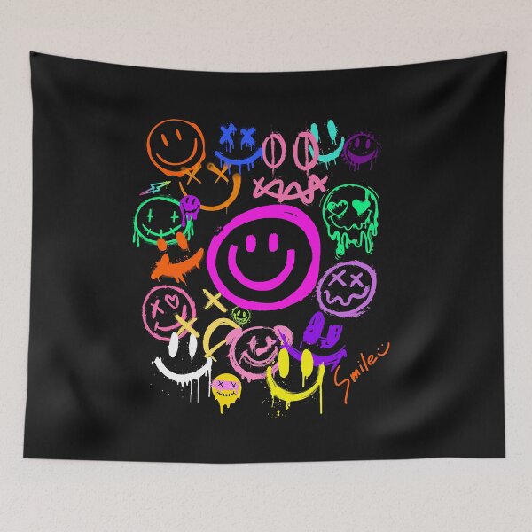 Item preview, Toneladas de sonrisas felices estilo graffiti para recordarte que la vida es más fácil cuando sonríes. designed and sold by GEM STYLE.