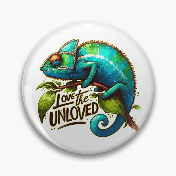 Item preview, Love The Unloved Chameleon Watercolor designed and sold by TomFrontierArt.
