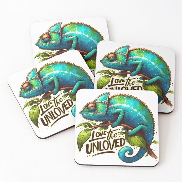 Item preview, Love The Unloved Chameleon Watercolor designed and sold by TomFrontierArt.