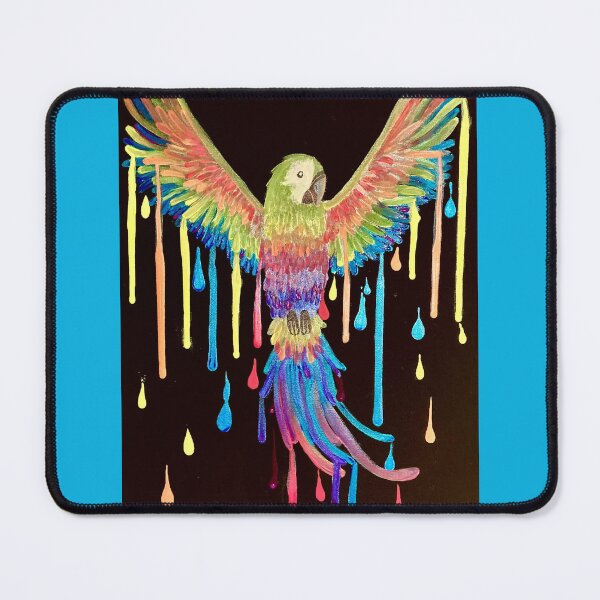 Item preview, SPREAD YOUR COLORS Parrot and paint drips designed and sold by PGKINART.