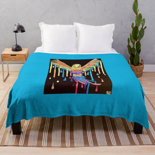 Item preview, SPREAD YOUR COLORS Parrot and paint drips designed and sold by PGKINART.