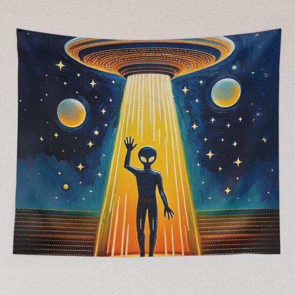 Item preview, UFO Alien designed and sold by ArtFactoryAI.