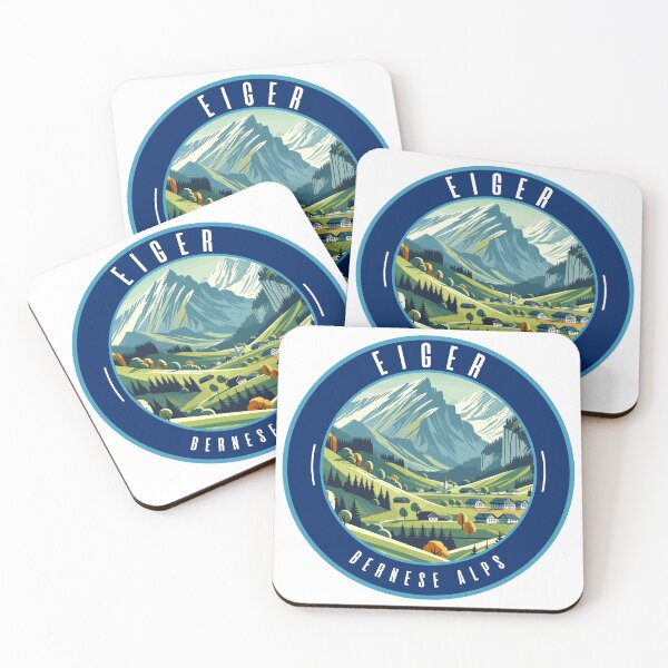 Item preview, Retro Eiger Mountain Landscape designed and sold by MaateoDesign.