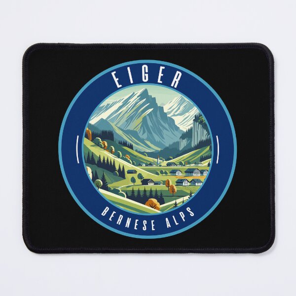 Item preview, Retro Eiger Mountain Landscape designed and sold by MaateoDesign.