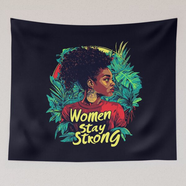 Item preview, Lady in the Jungle Women Stay Strong graphic design designed and sold by Artbyminga.